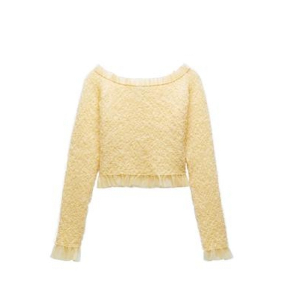Zara Floral Jacquard Cardigan